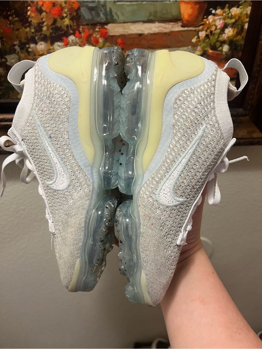 Nike Air VaporMax 2021 FK White Pure Platinum sneakers - Picture 14 of 16